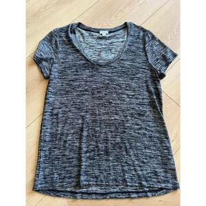 Splendid Women's Dark Grey‎ Tee Short Sleeve Top Size Medium